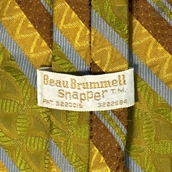 Vintage (70's) Beau Brummell Snapper 17" Tie - Costume 1970's - Picture 6 of 9